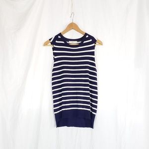 Zara knit striped sleeveless knit top